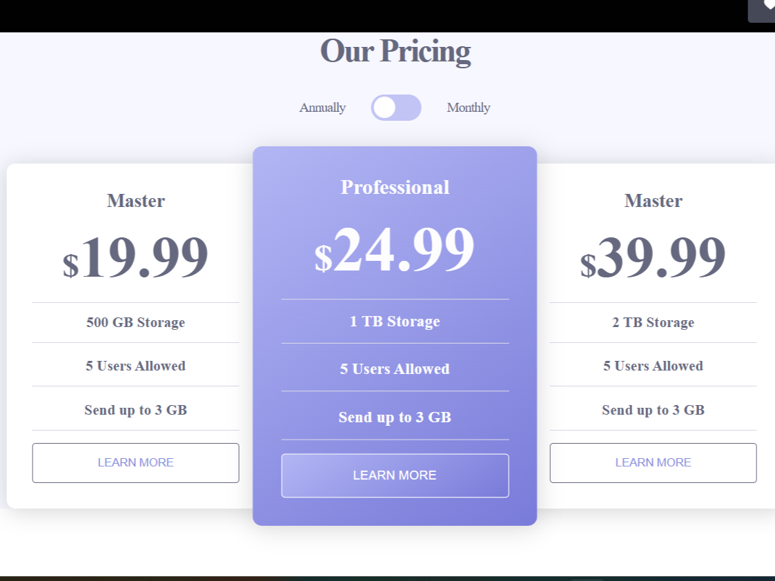 Subscription UI