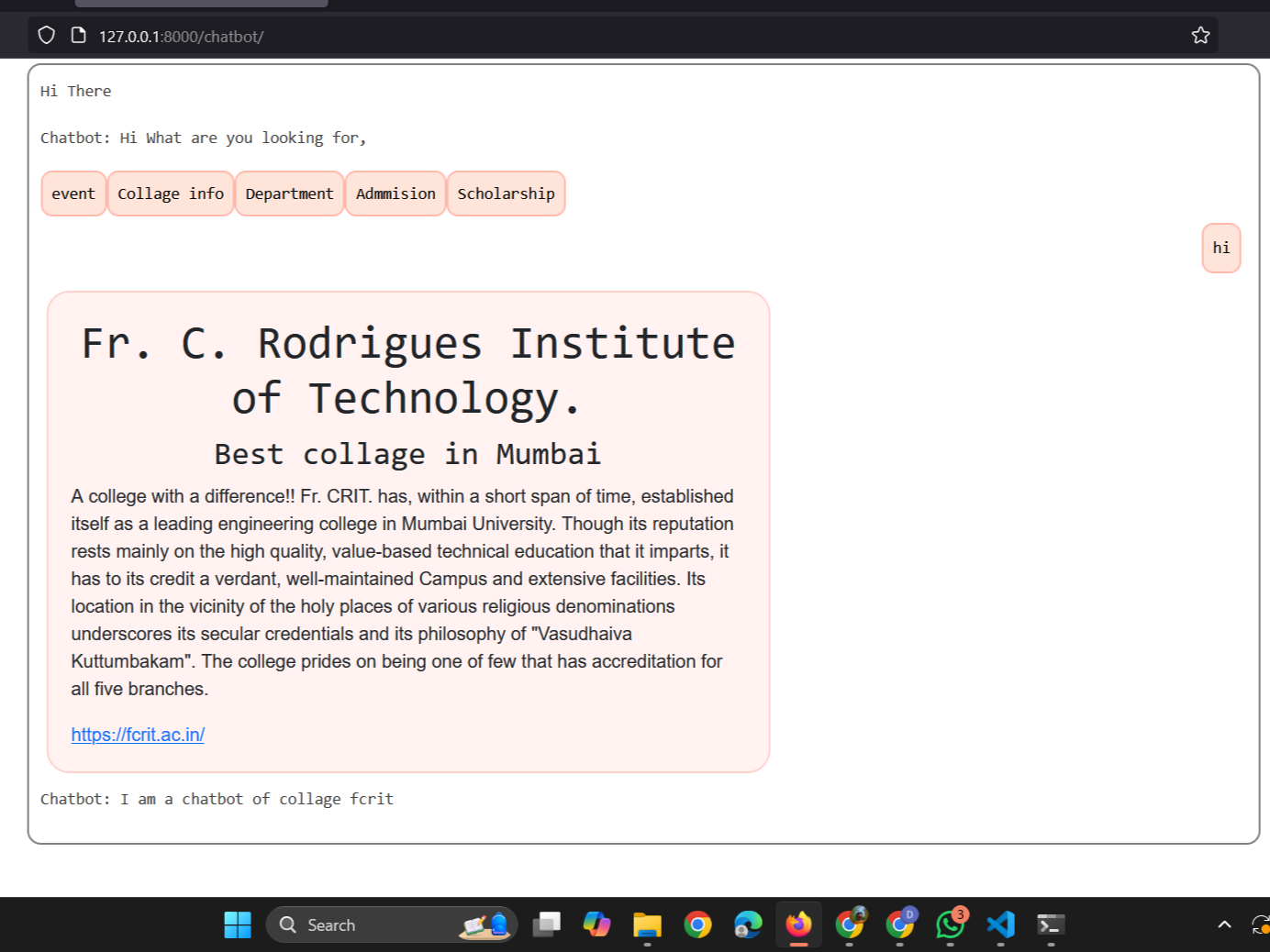 Custom Chatbot